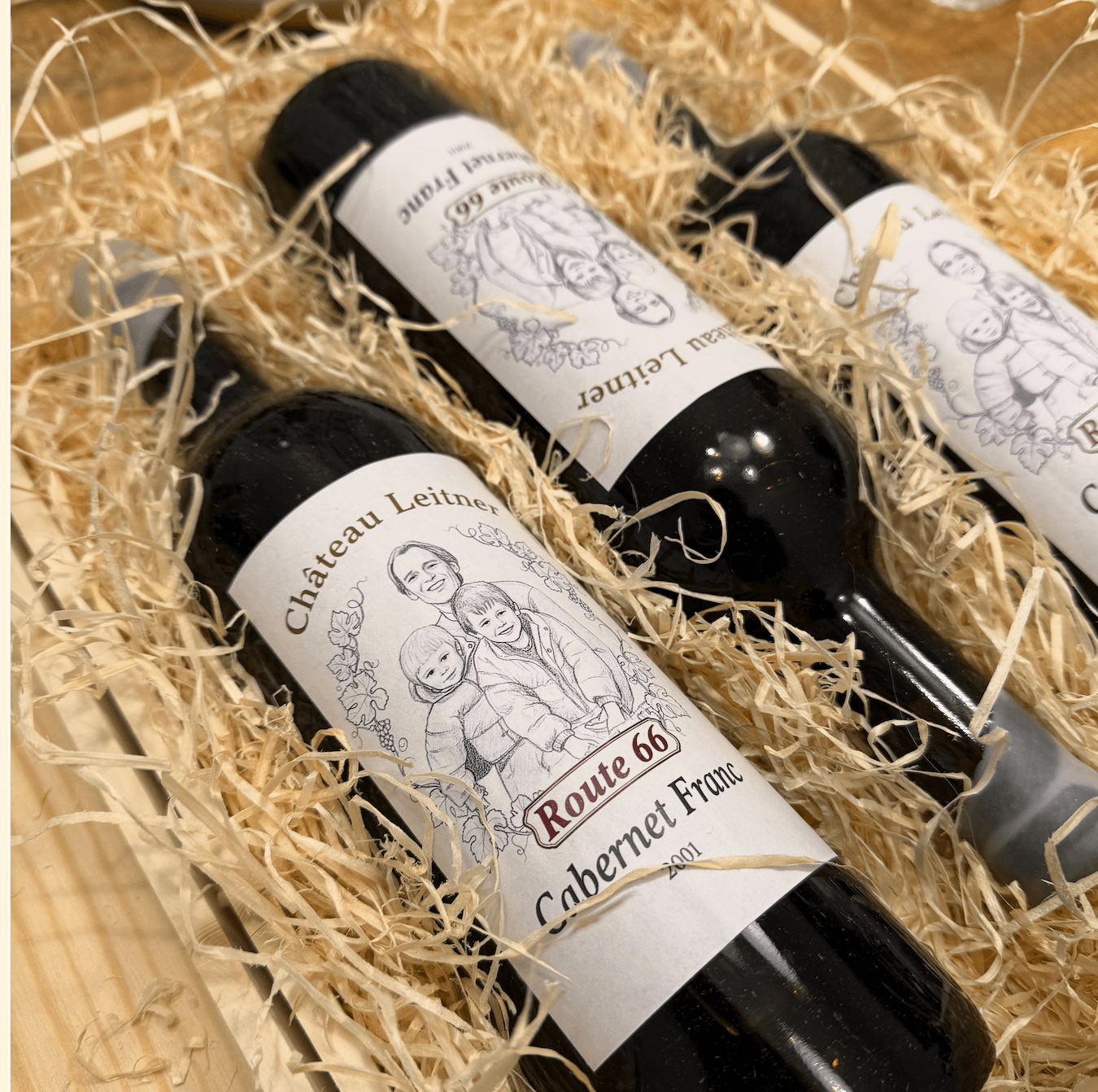 Verschenkter personalisierter Wein